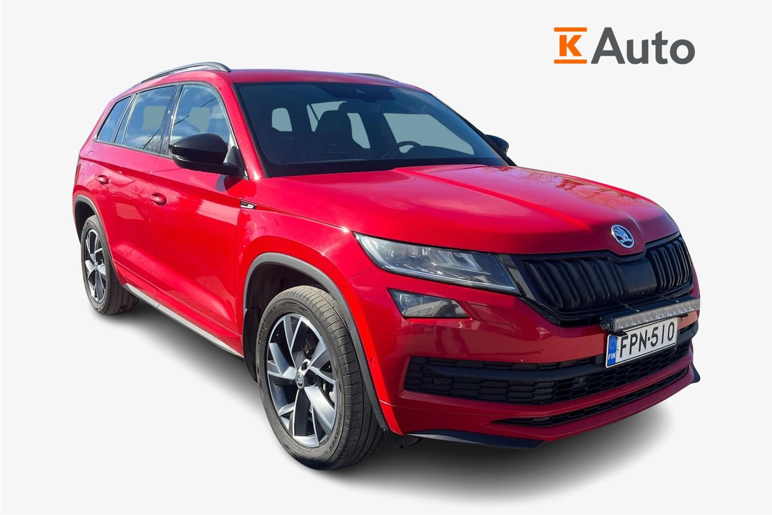 punainen Skoda Kodiaq 2020 kuva 1.