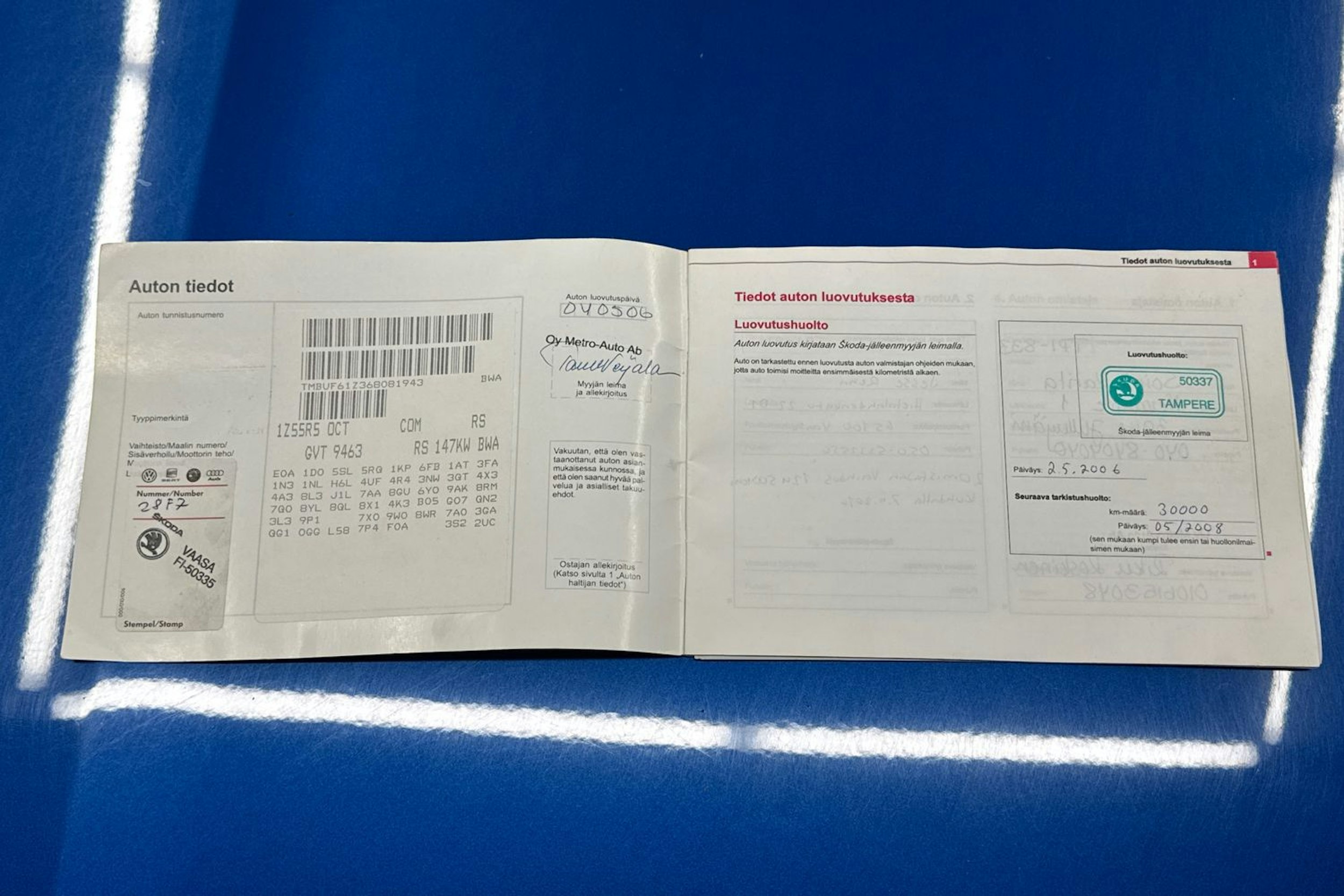 sininen Skoda Octavia 2006 kuva 37.