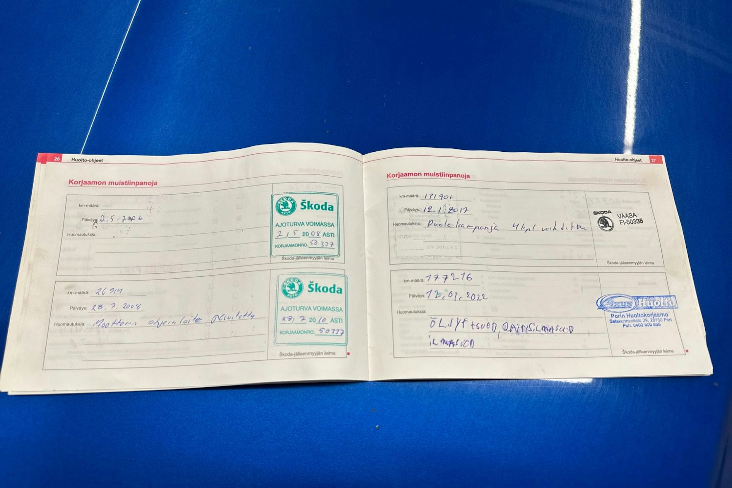 sininen Skoda Octavia 2006 kuva 43.