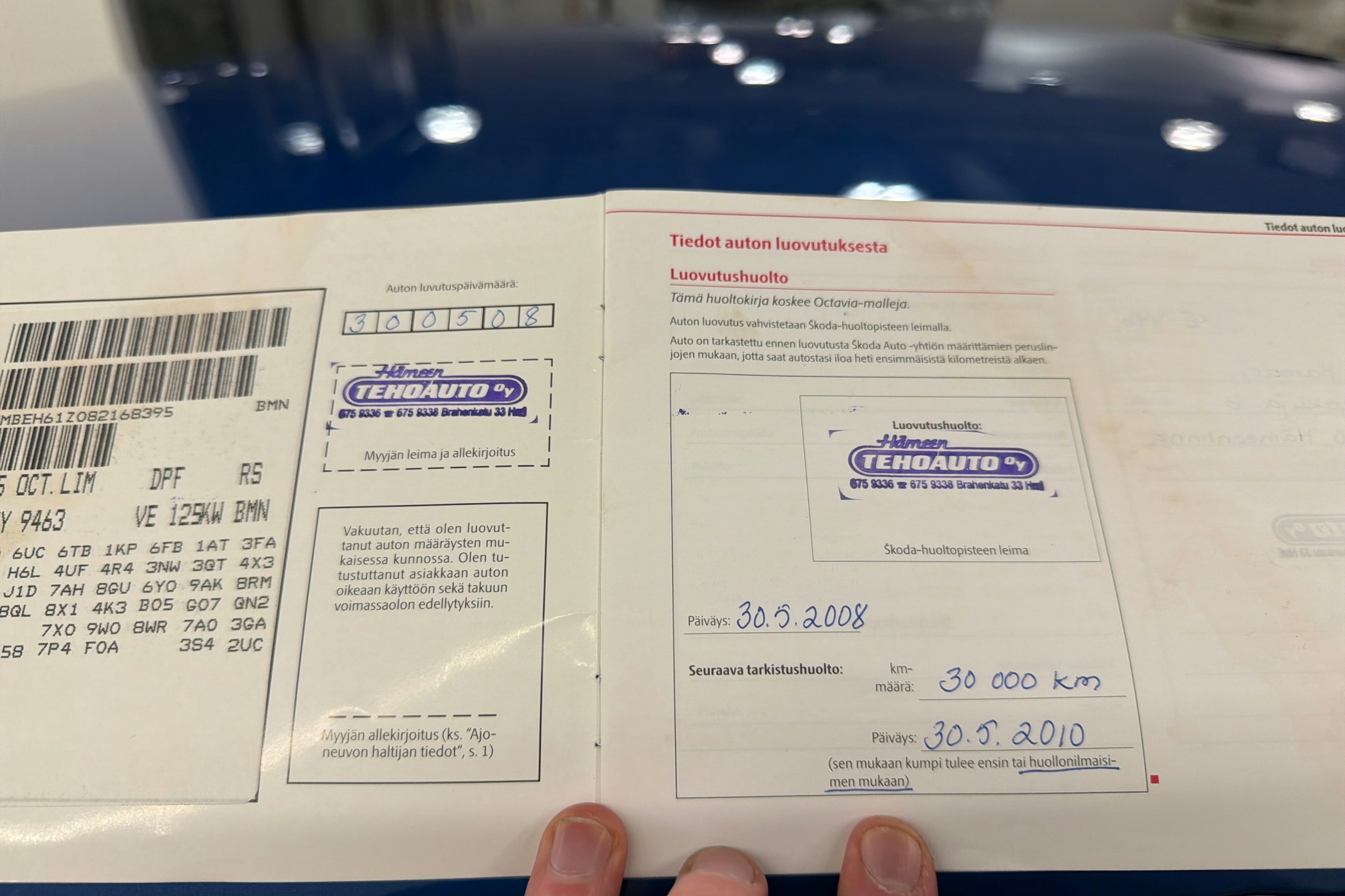 Sininen Skoda Octavia 2008 kuva 23.