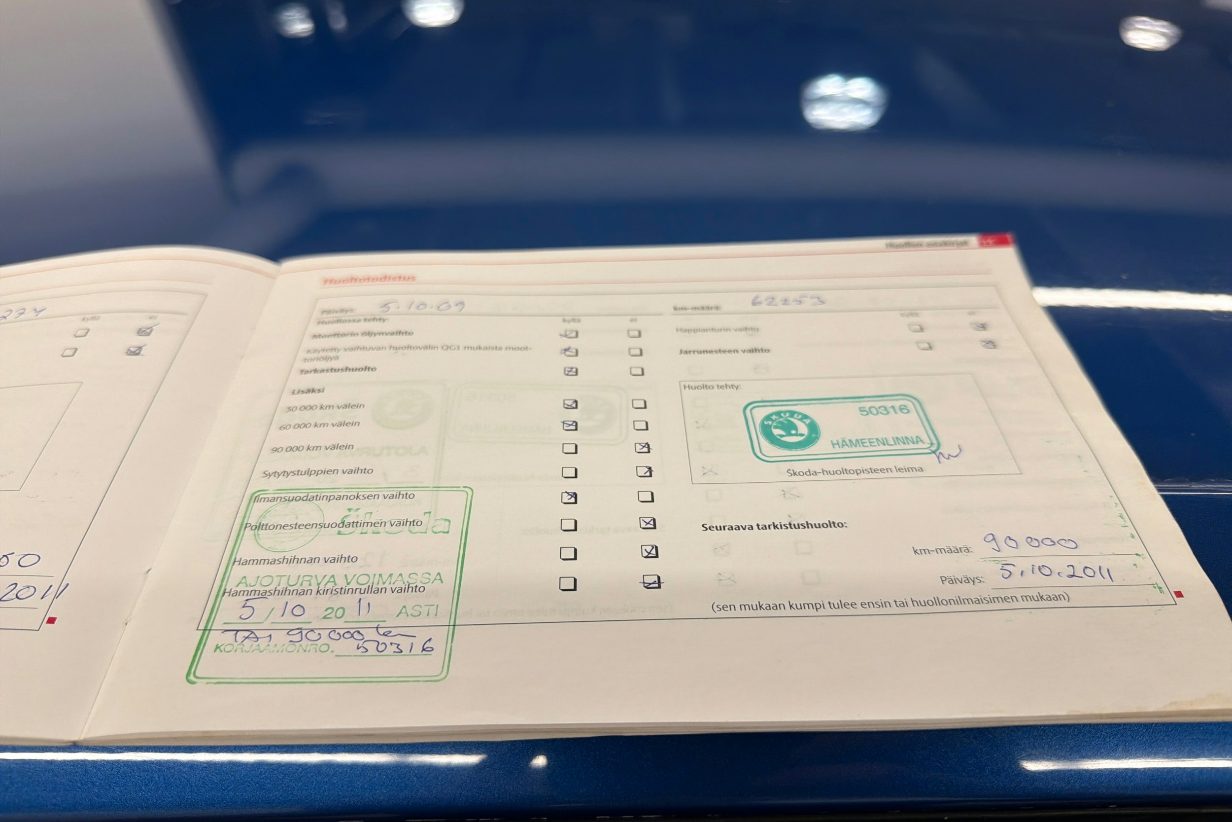 Sininen Skoda Octavia 2008 kuva 25.