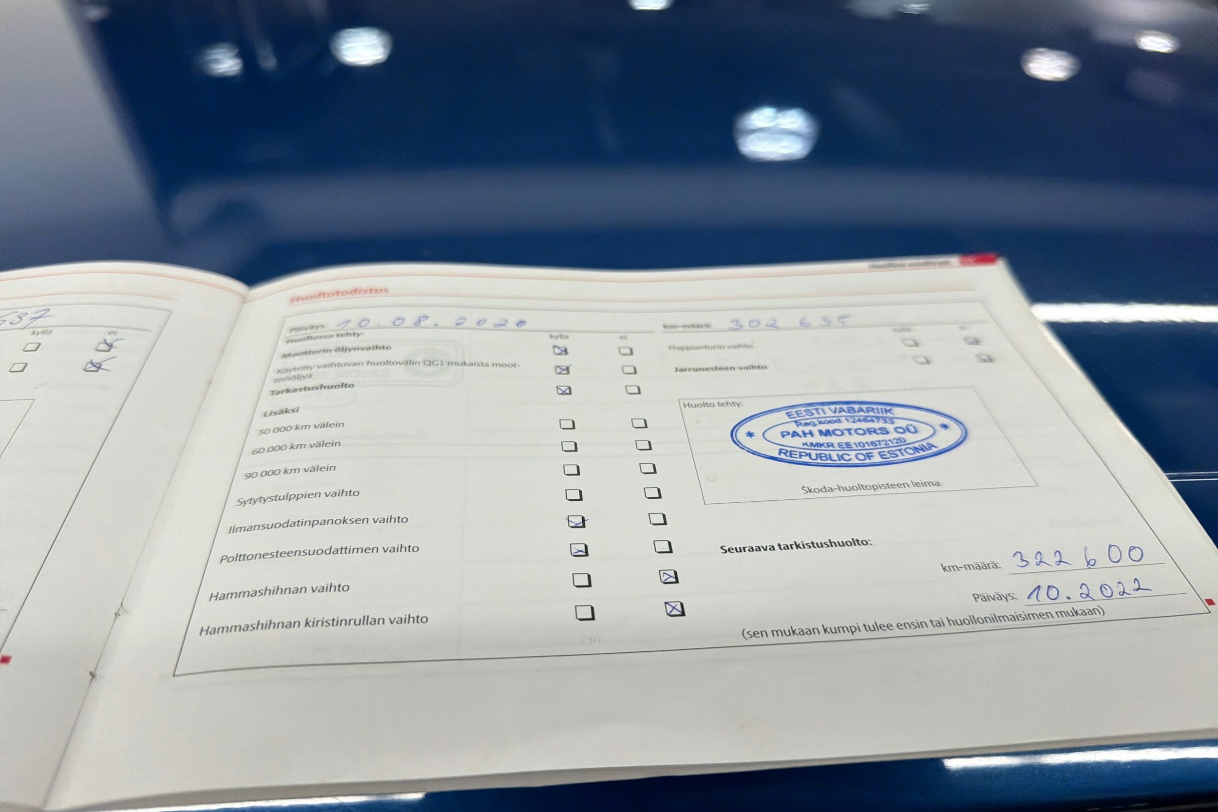 Sininen Skoda Octavia 2008 kuva 33.