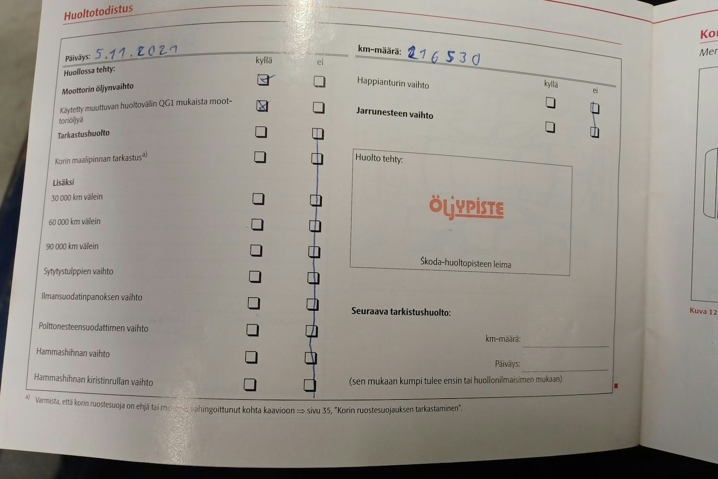 sininen Skoda Octavia 2010 kuva 19.