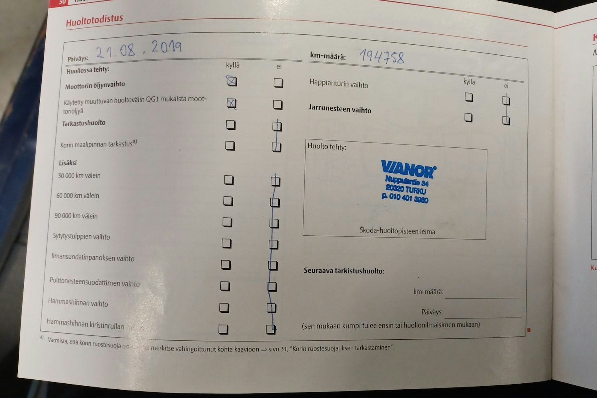 sininen Skoda Octavia 2010 kuva 21.