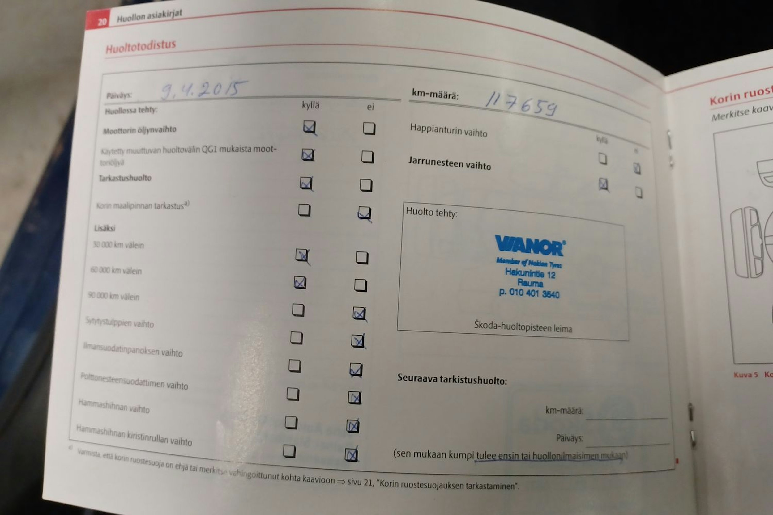 sininen Skoda Octavia 2010 kuva 26.