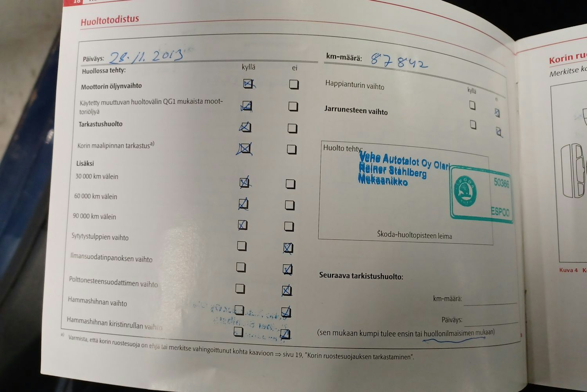 sininen Skoda Octavia 2010 kuva 27.