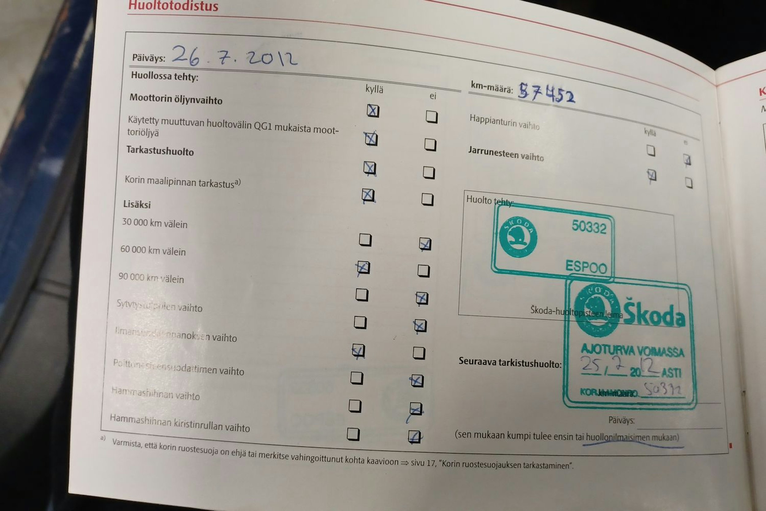 sininen Skoda Octavia 2010 kuva 28.