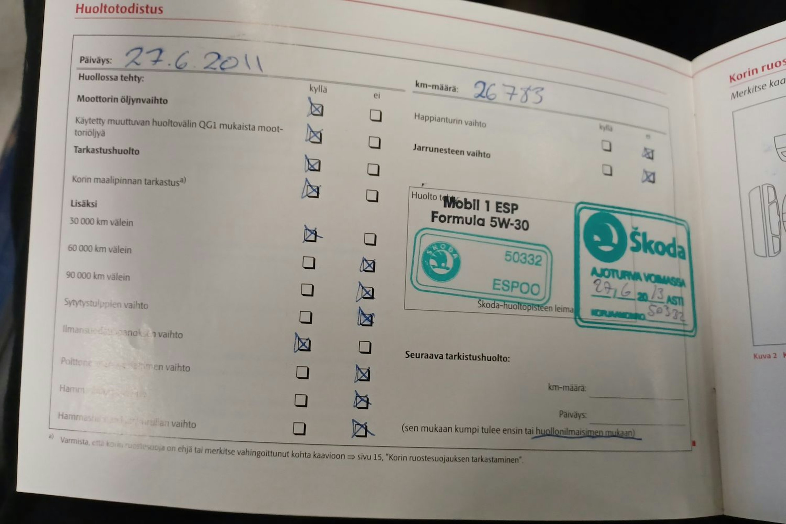 sininen Skoda Octavia 2010 kuva 29.