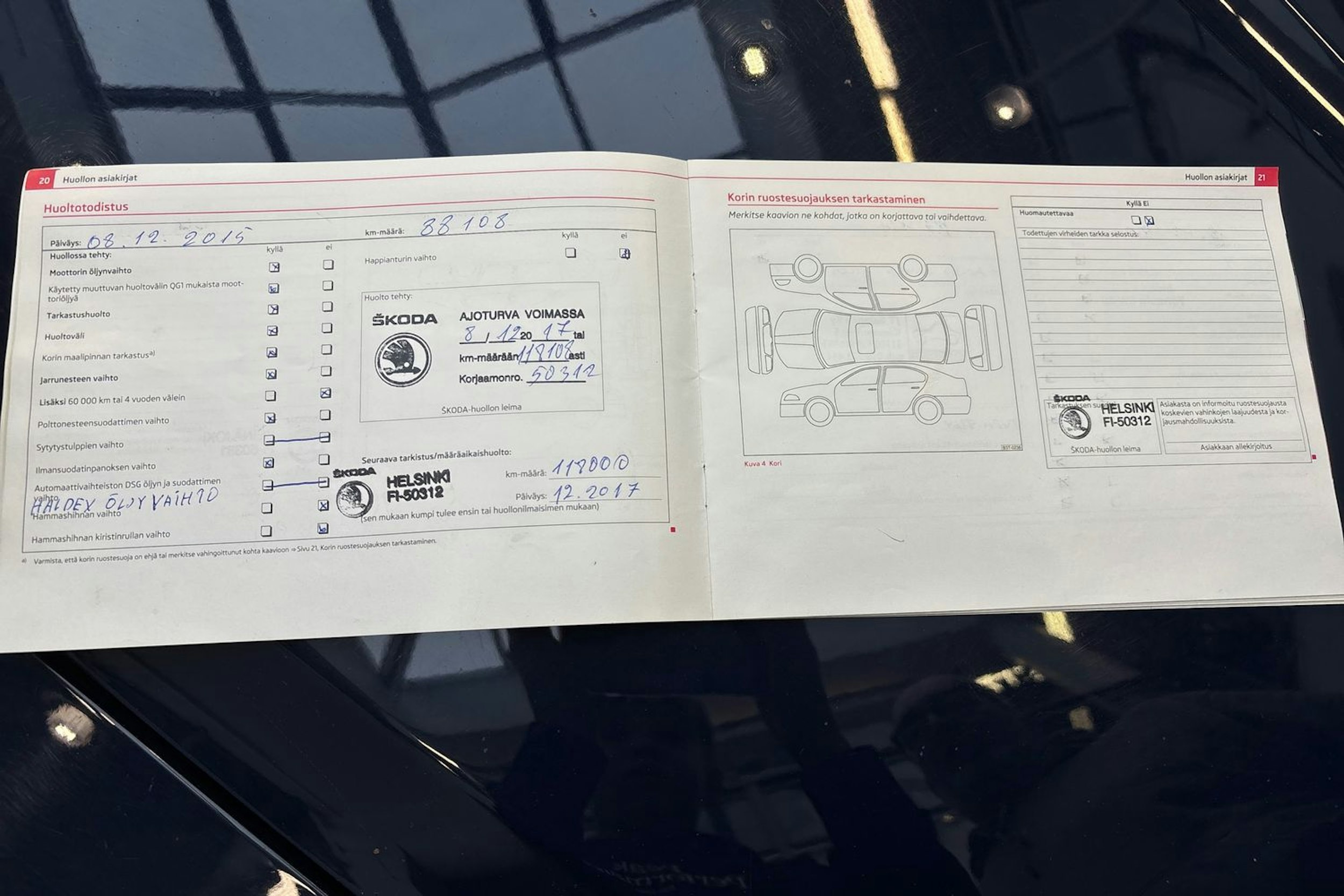 Sininen Skoda OCTAVIA 2012 kuva 35.