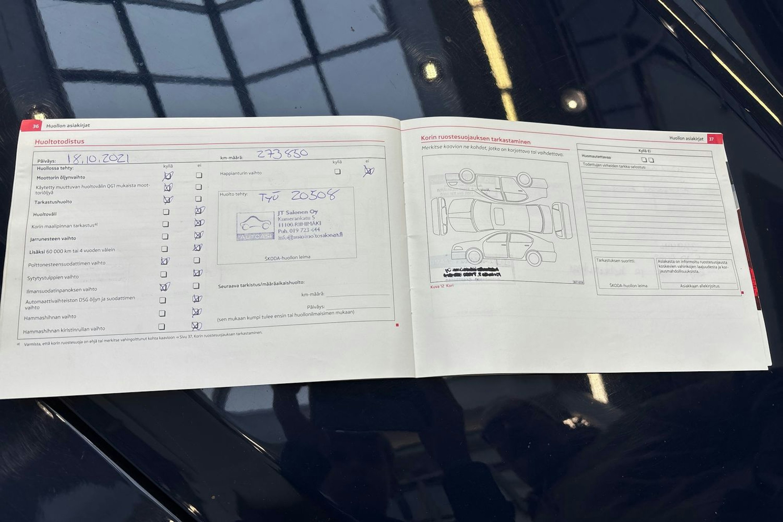 Sininen Skoda OCTAVIA 2012 kuva 43.