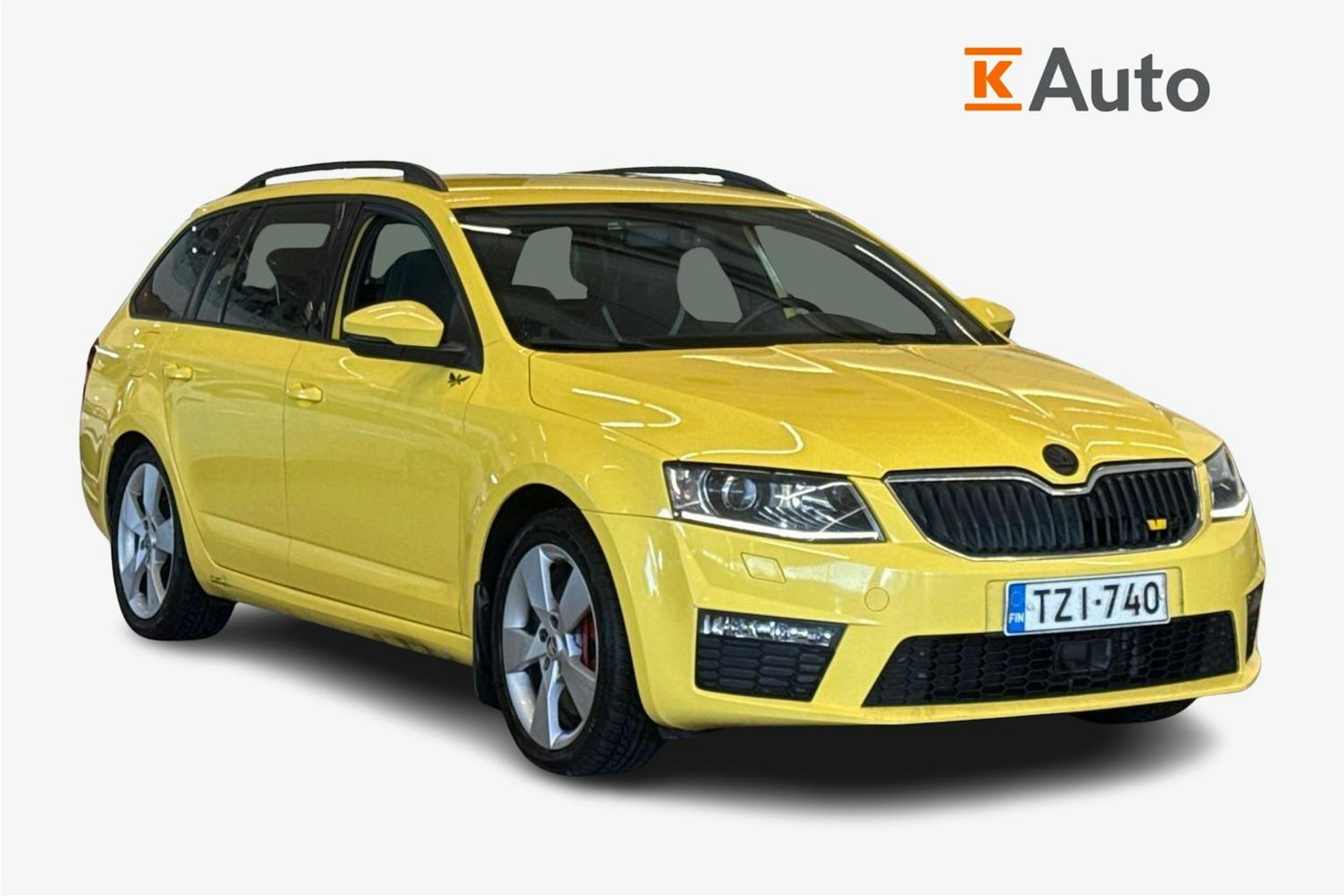 keltainen Skoda Octavia 2014 kuva 1.