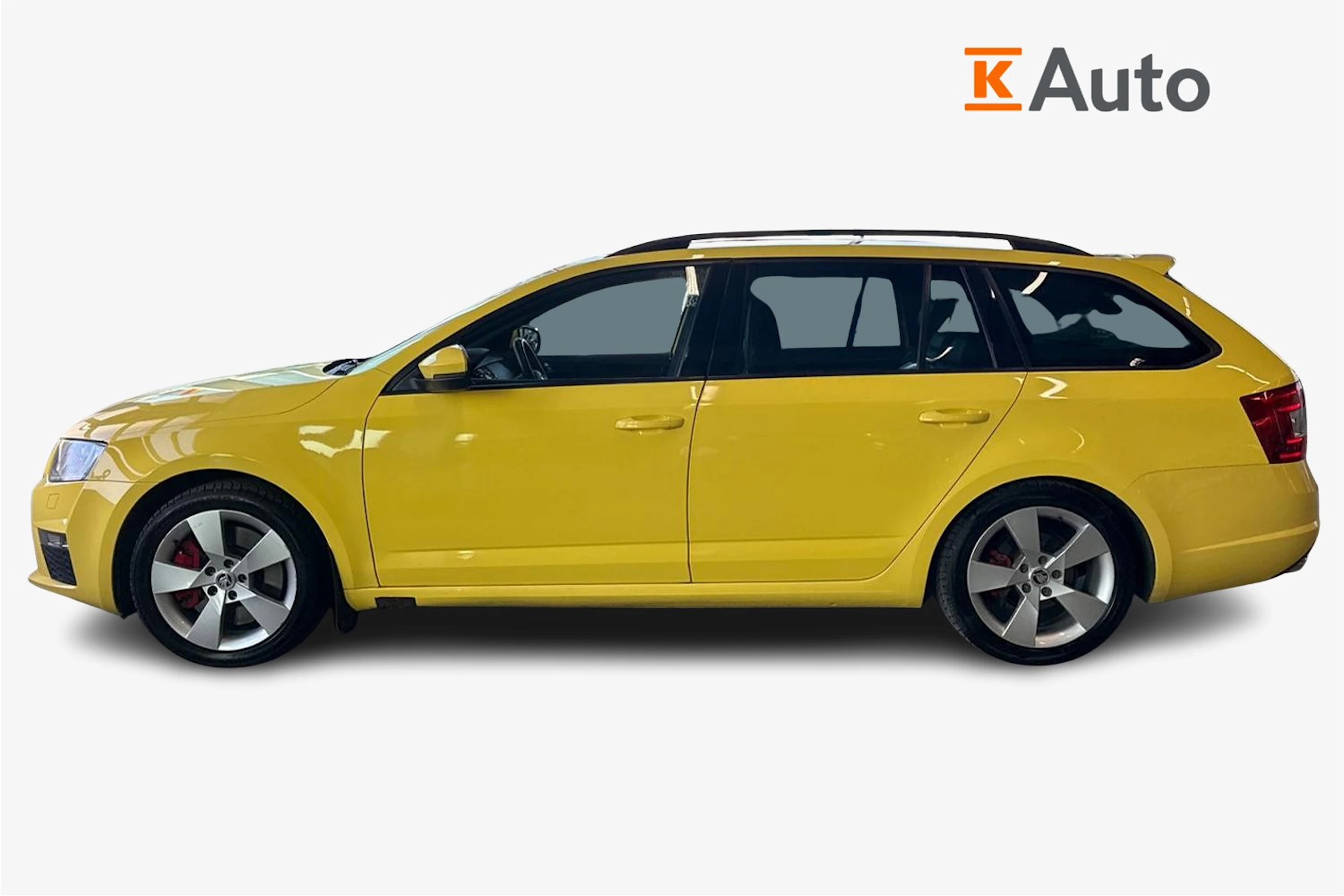 keltainen Skoda Octavia 2014 kuva 5.