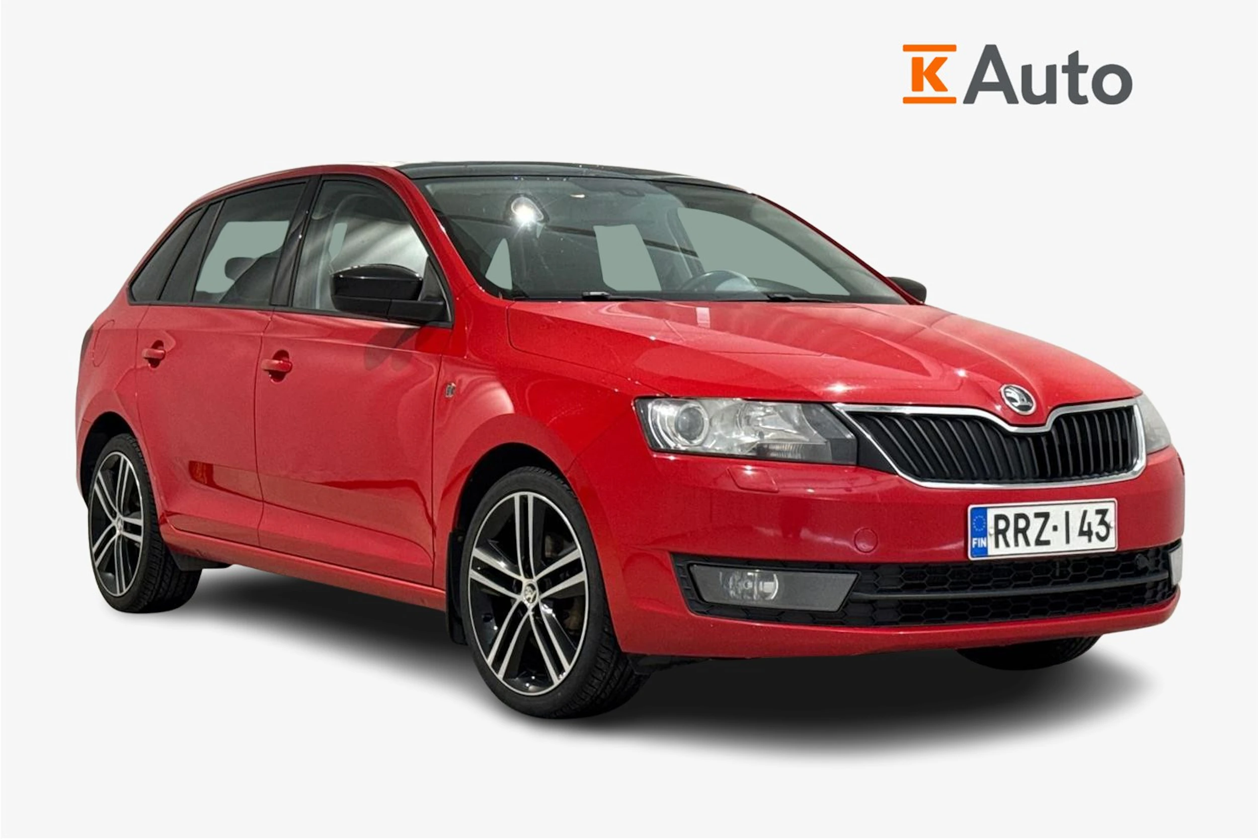 punainen Skoda Rapid 2015 kuva 1.