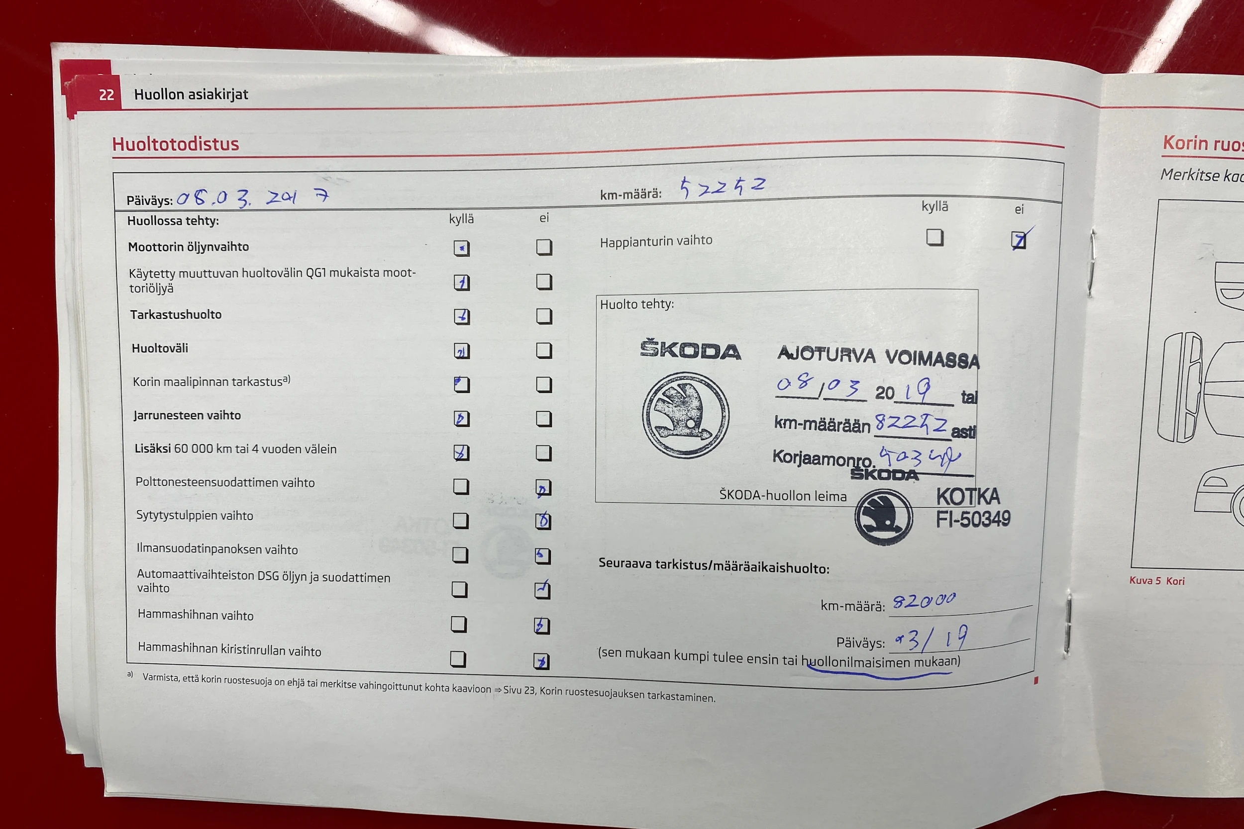 punainen Skoda Roomster 2012 kuva 30.