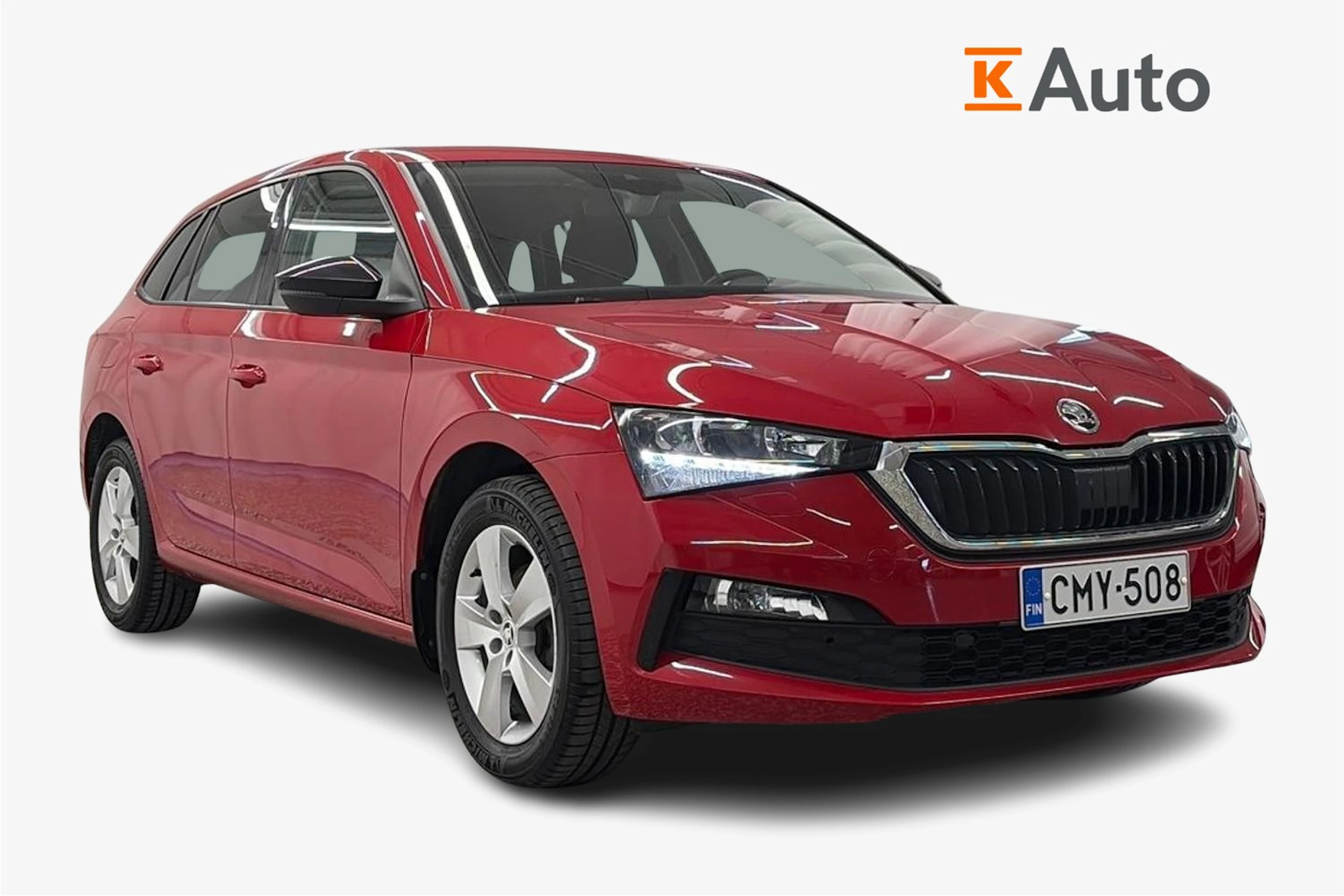 punainen Skoda Scala 2019 kuva 1.