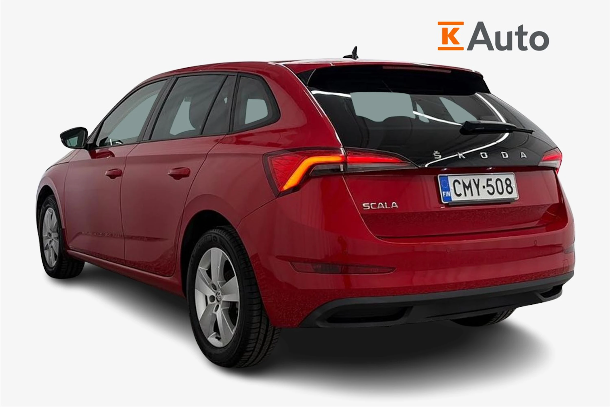 punainen Skoda Scala 2019 kuva 2.