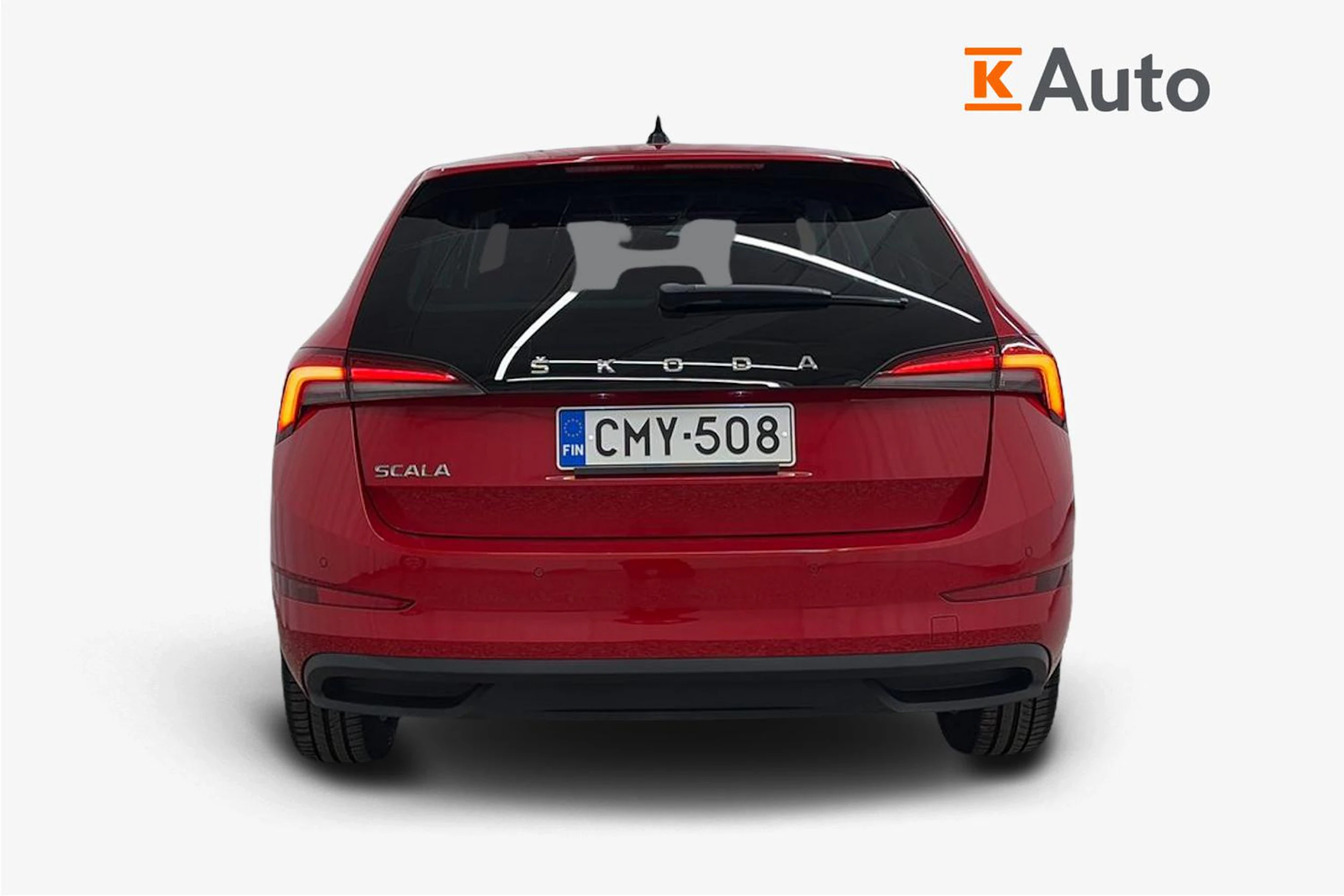 punainen Skoda Scala 2019 kuva 3.