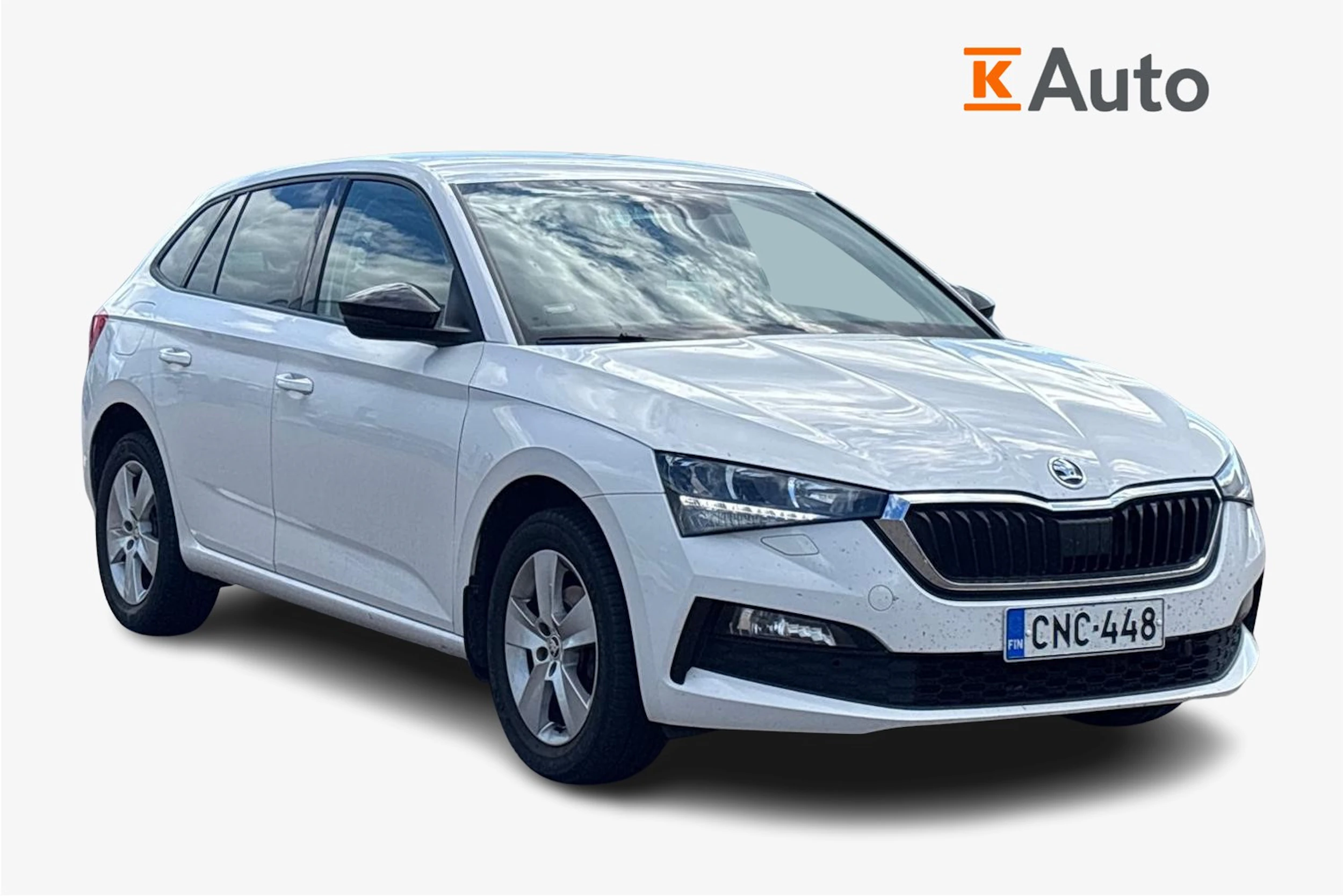 valkoinen Skoda Scala 2019 kuva 1.