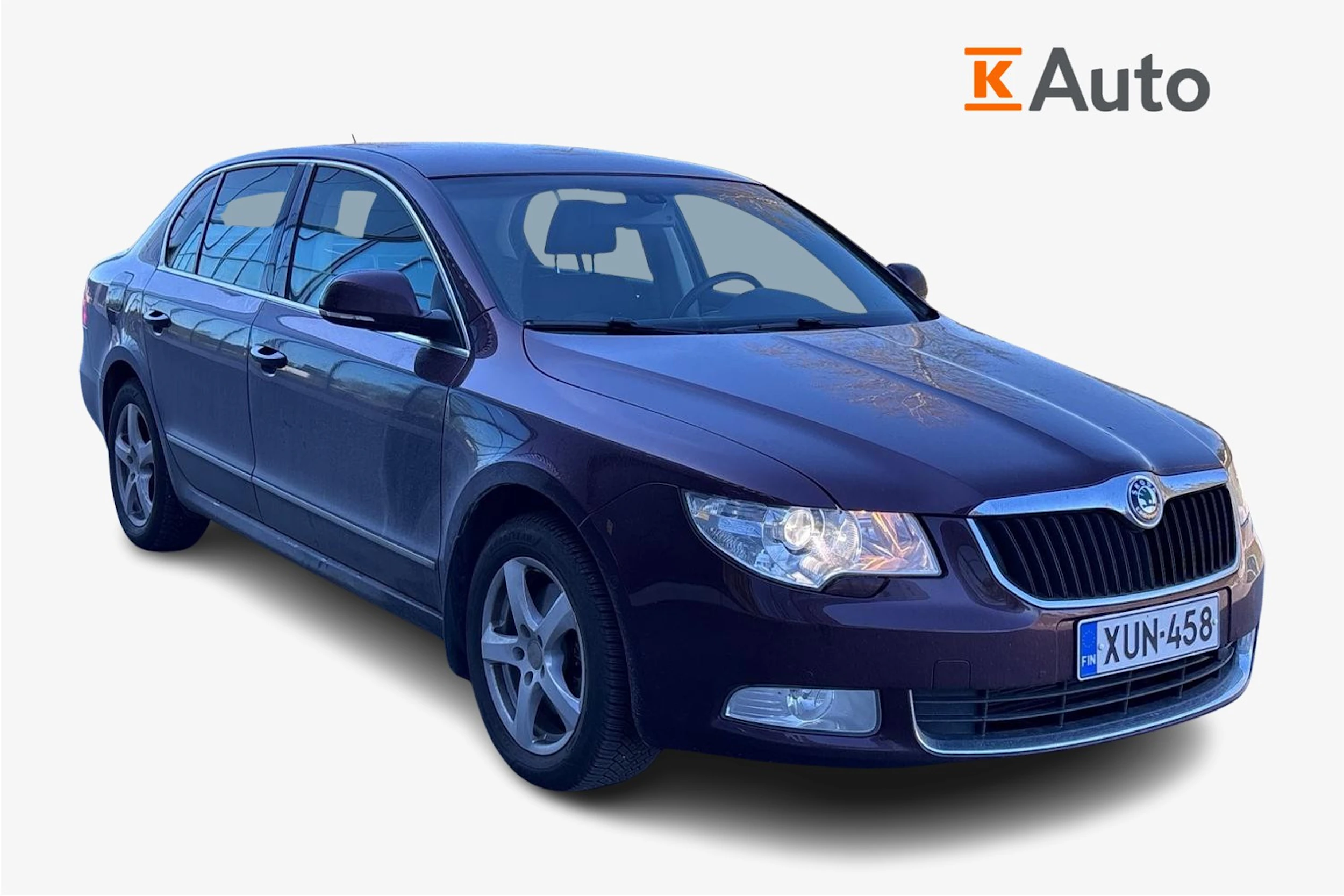 punainen Skoda Superb 2008 kuva 1.