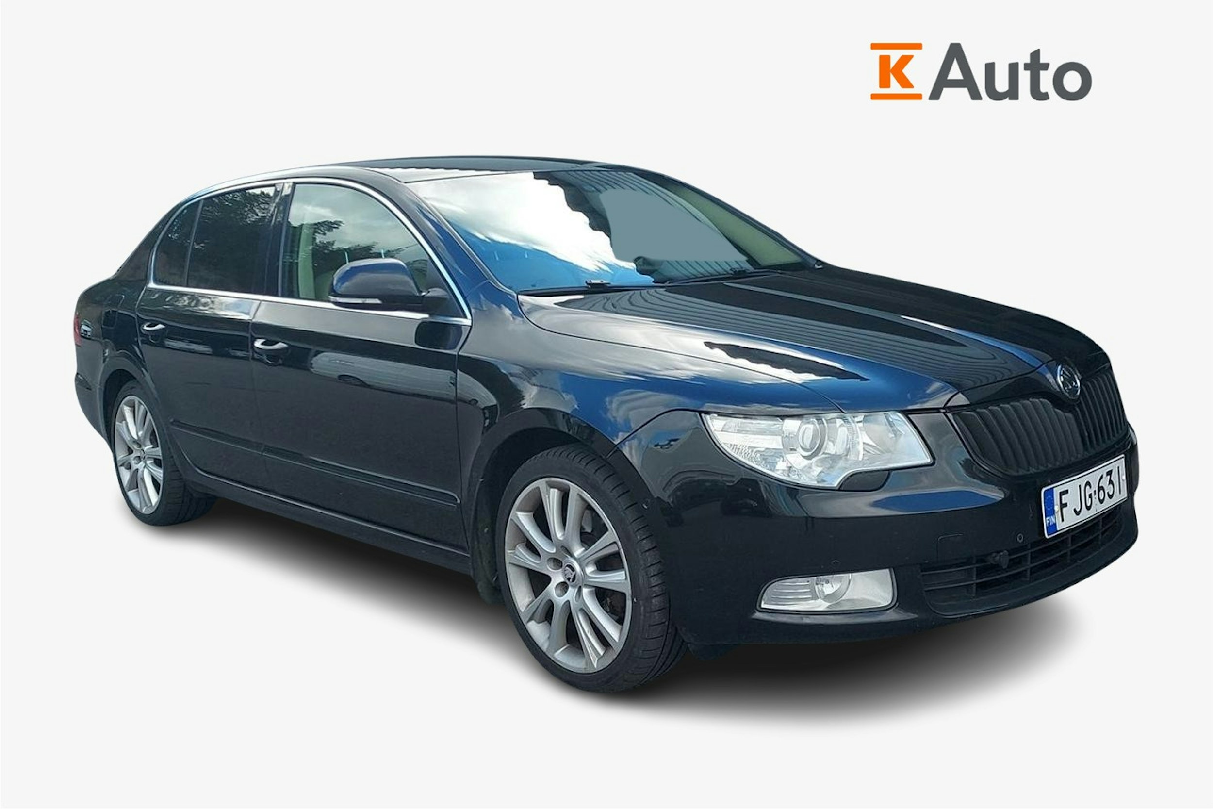 musta Skoda Superb 2009 kuva 1.