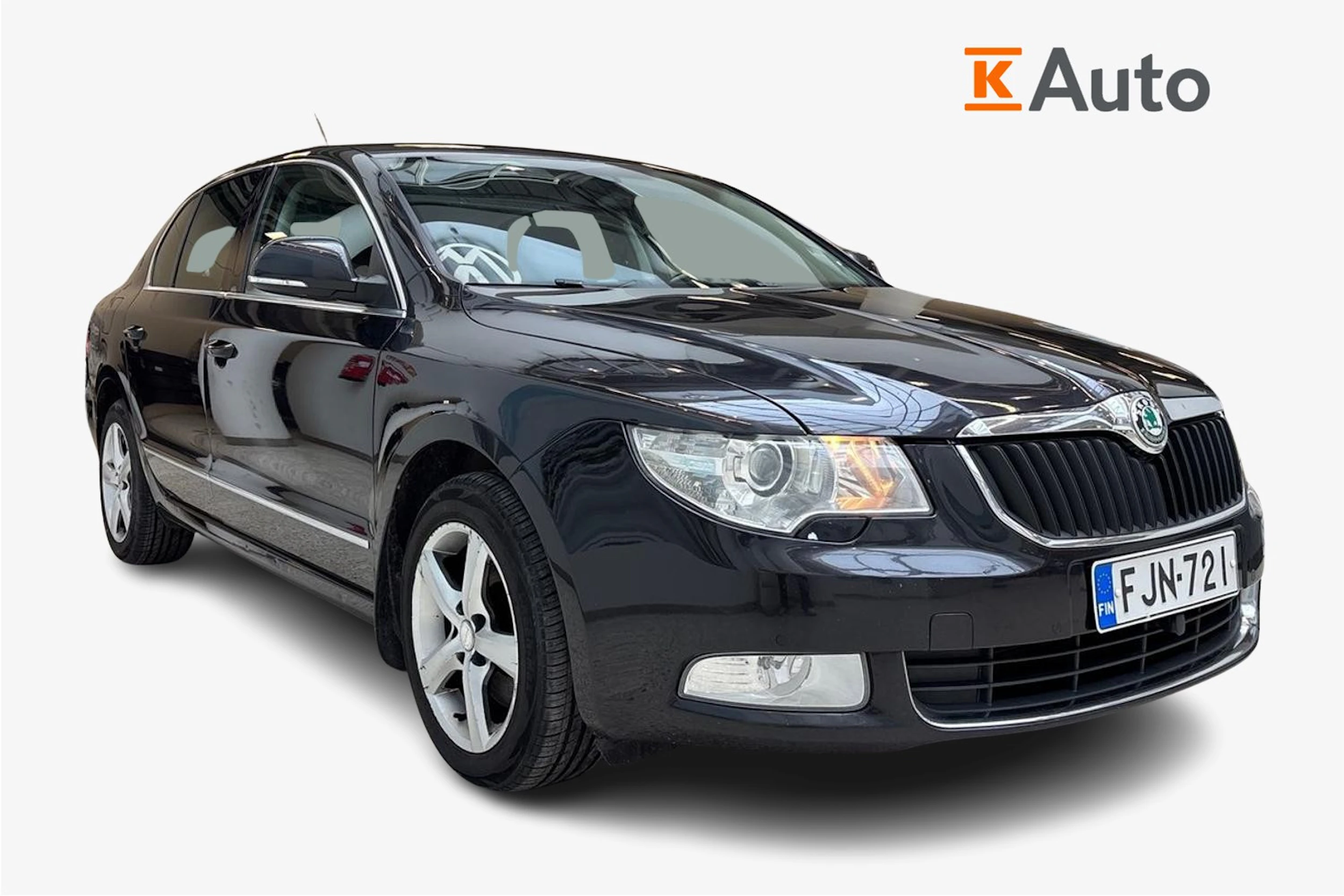 Musta Skoda Superb 2009 kuva 1.