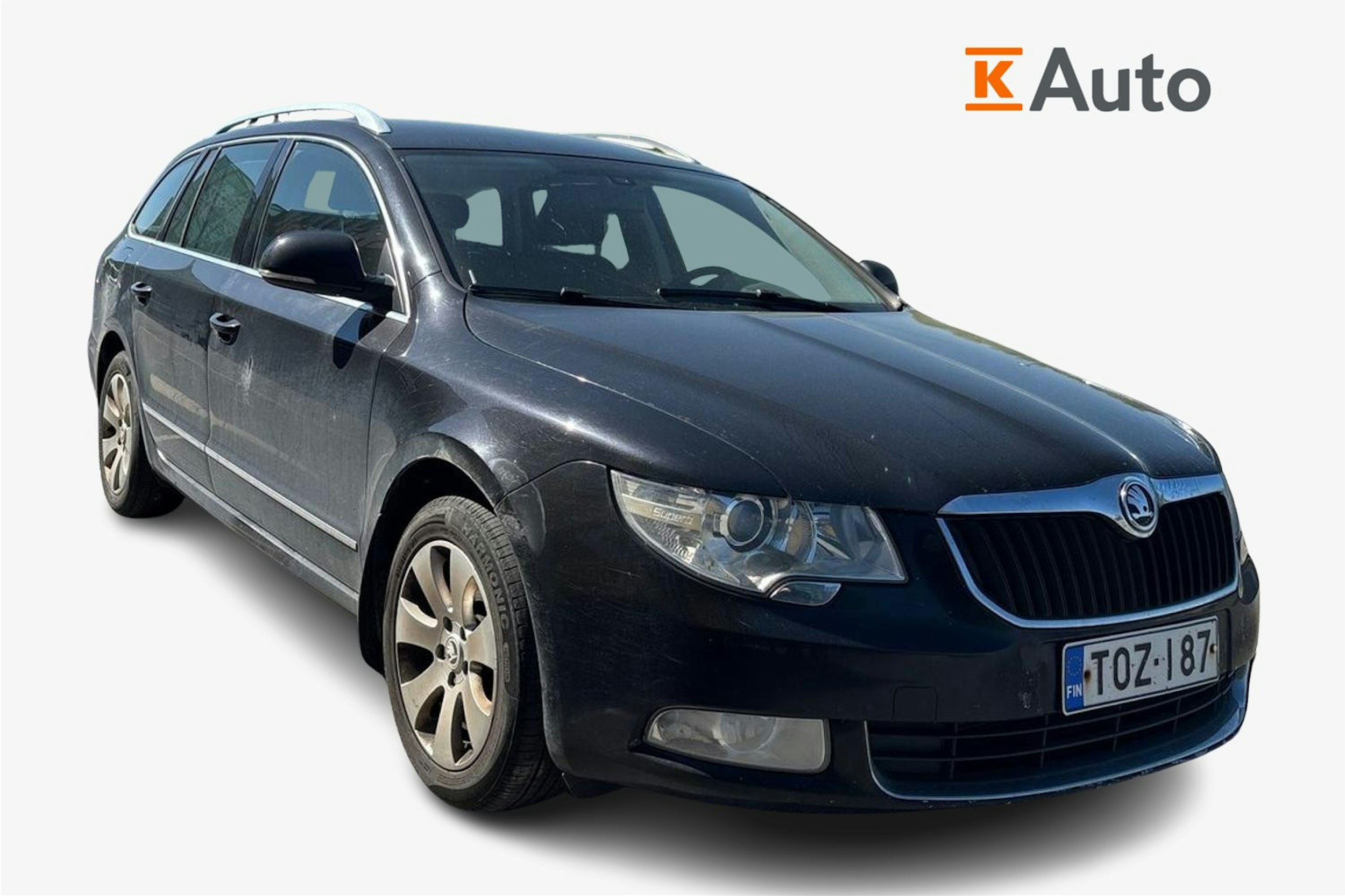 musta Skoda Superb 2011 kuva 1.