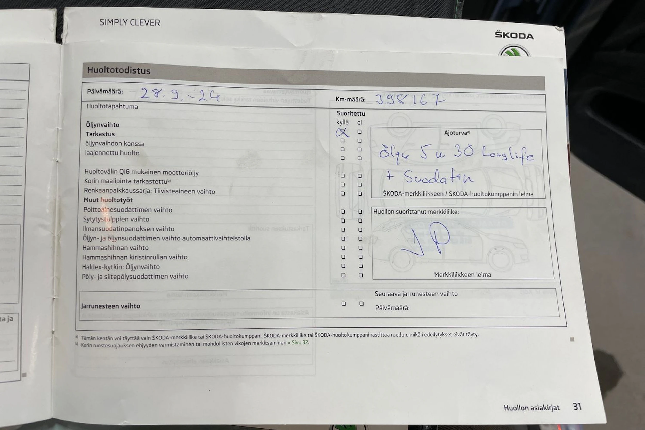 Sininen Skoda Superb 2012 kuva 31.