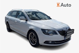 Valkoinen Skoda Superb 2014 kuva 1.