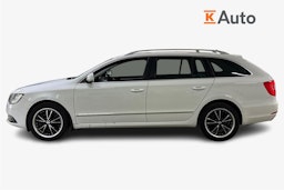 Valkoinen Skoda Superb 2014 kuva 6.
