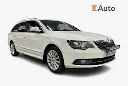 valkoinen Skoda Superb 2014 kuva 1.