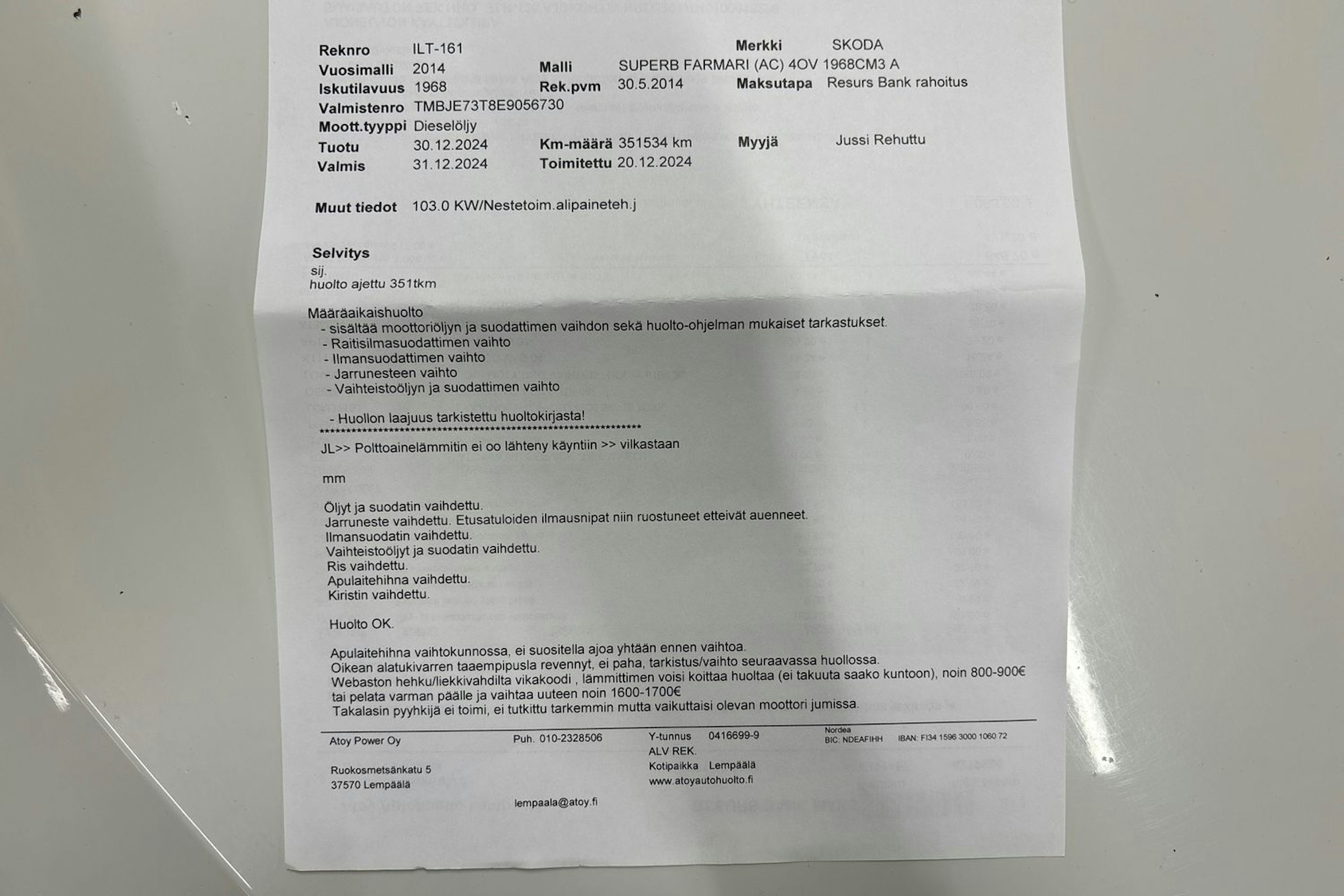 valkoinen Skoda Superb 2014 kuva 13.