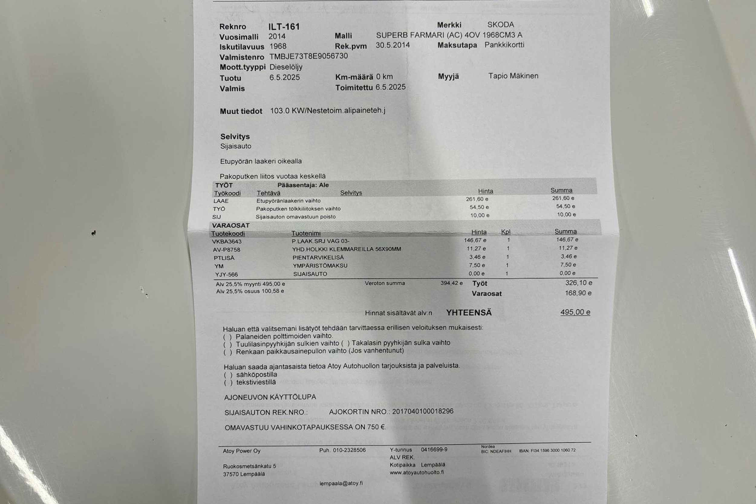 valkoinen Skoda Superb 2014 kuva 18.