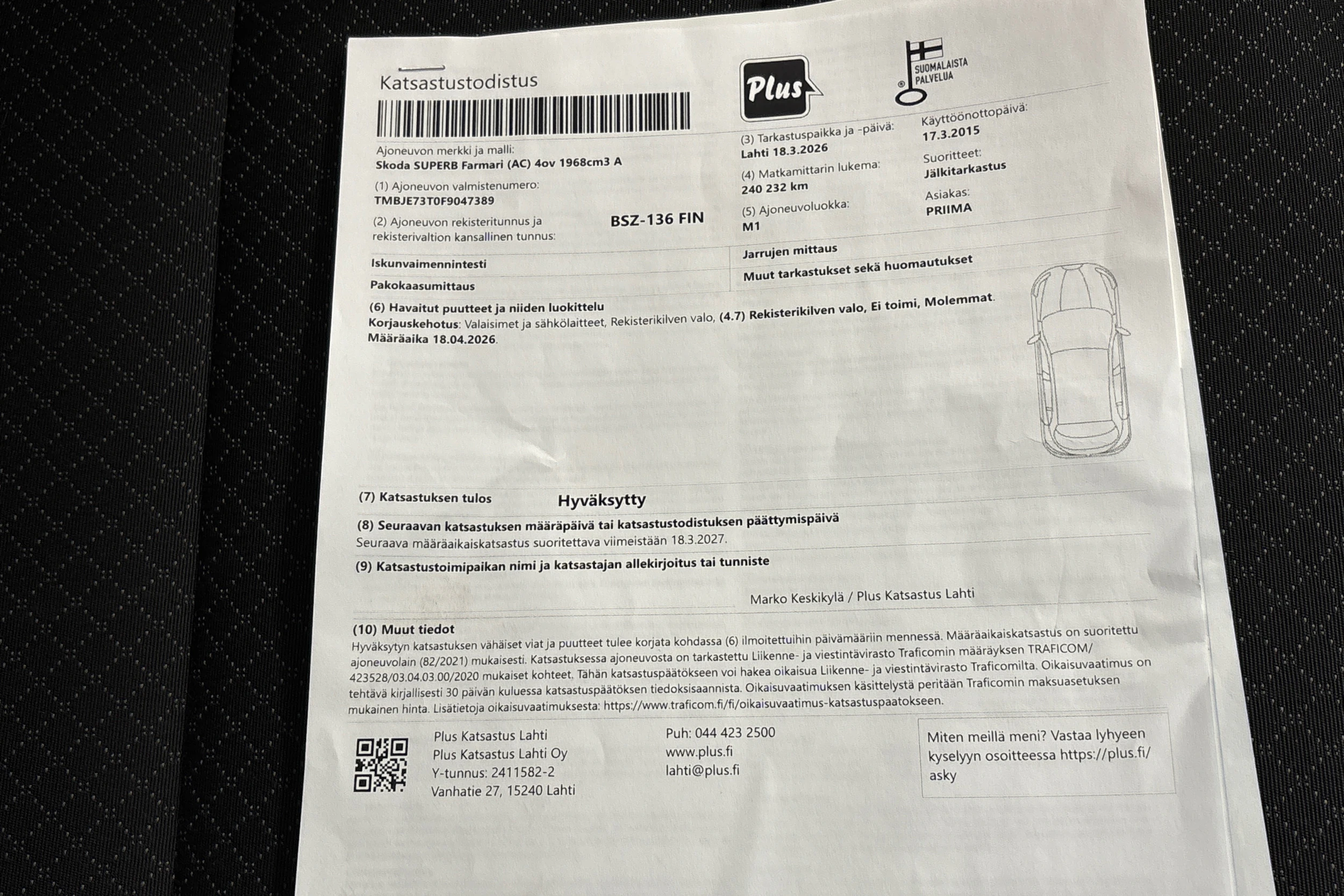 valkoinen Skoda Superb 2015 kuva 38.