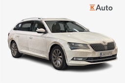 valkoinen Skoda Superb 2017 kuva 1.