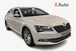 valkoinen Skoda Superb 2017 kuva 1.