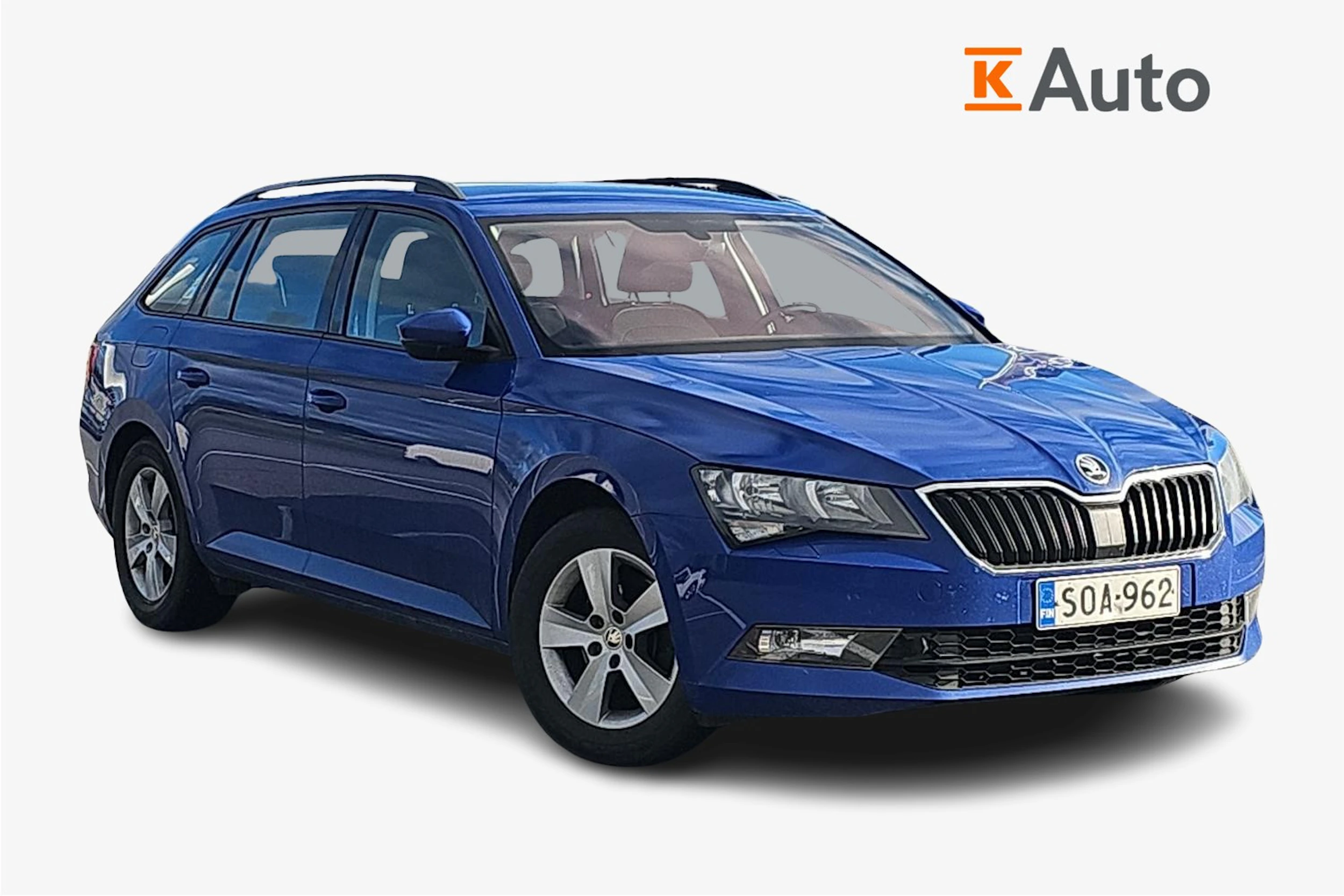 sininen Skoda Superb 2018 kuva 1.