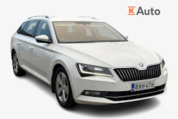 valkoinen Skoda Superb 2019 kuva 1.