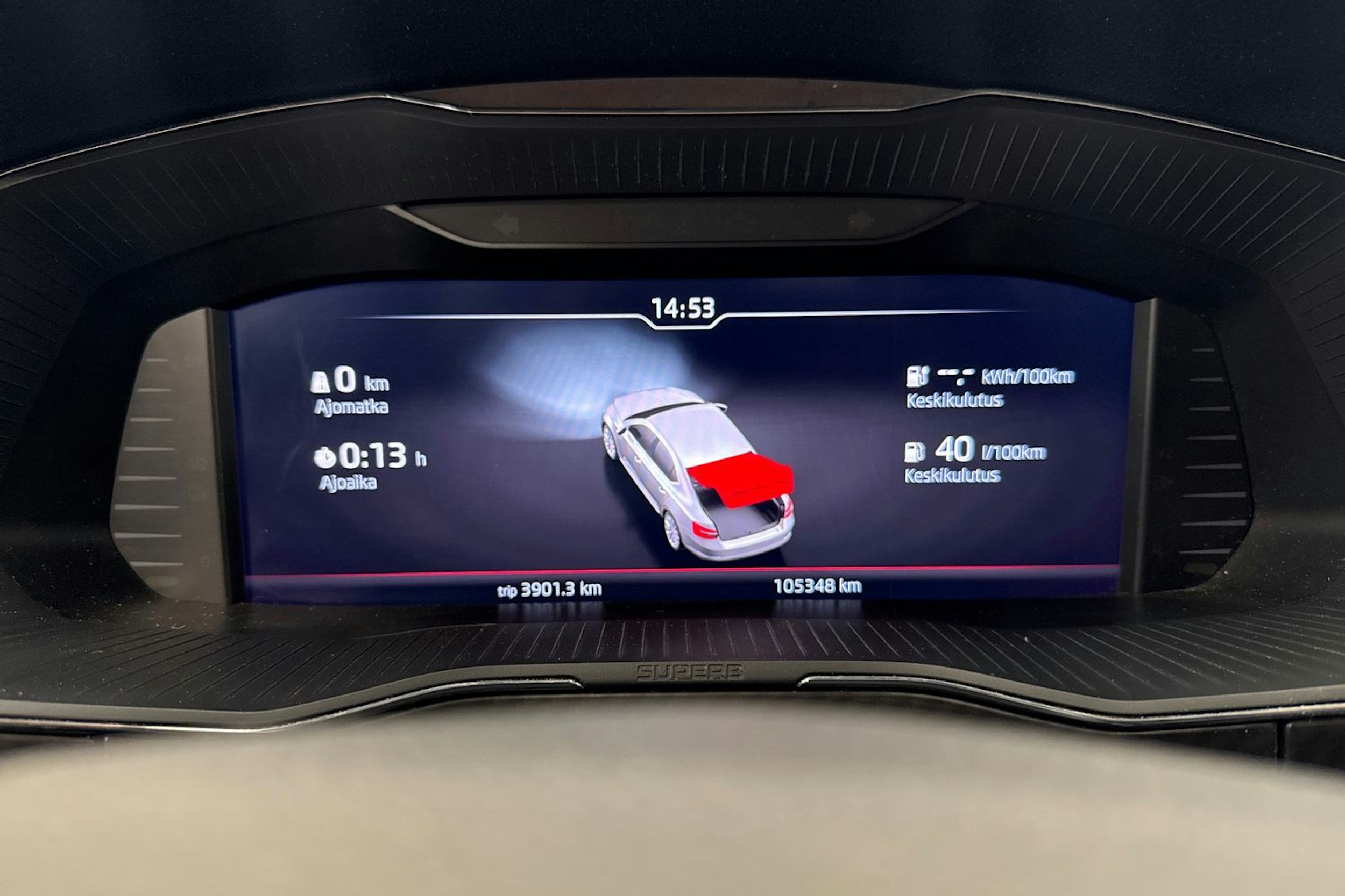 sininen Skoda Superb 2020 kuva 21.
