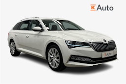 valkoinen Skoda Superb 2021 kuva 1.