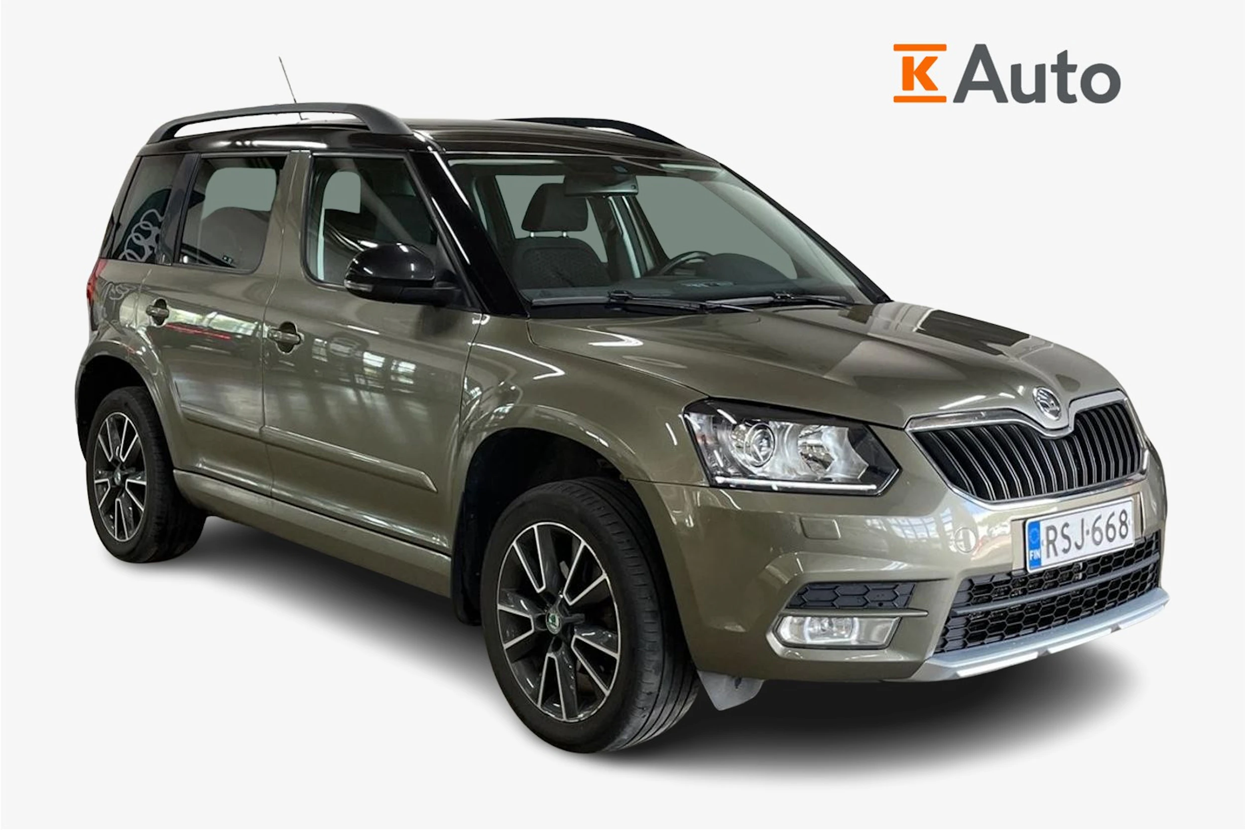 Vihreä Skoda Yeti 2015 kuva 1.
