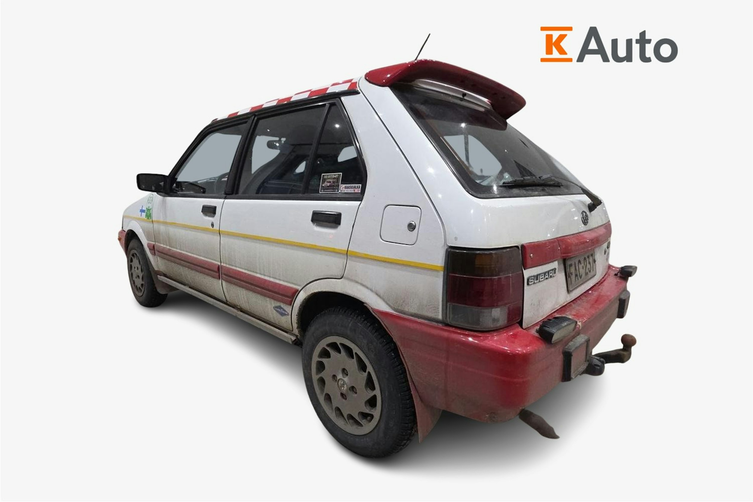 valkoinen Subaru Justy 1989 kuva 2.
