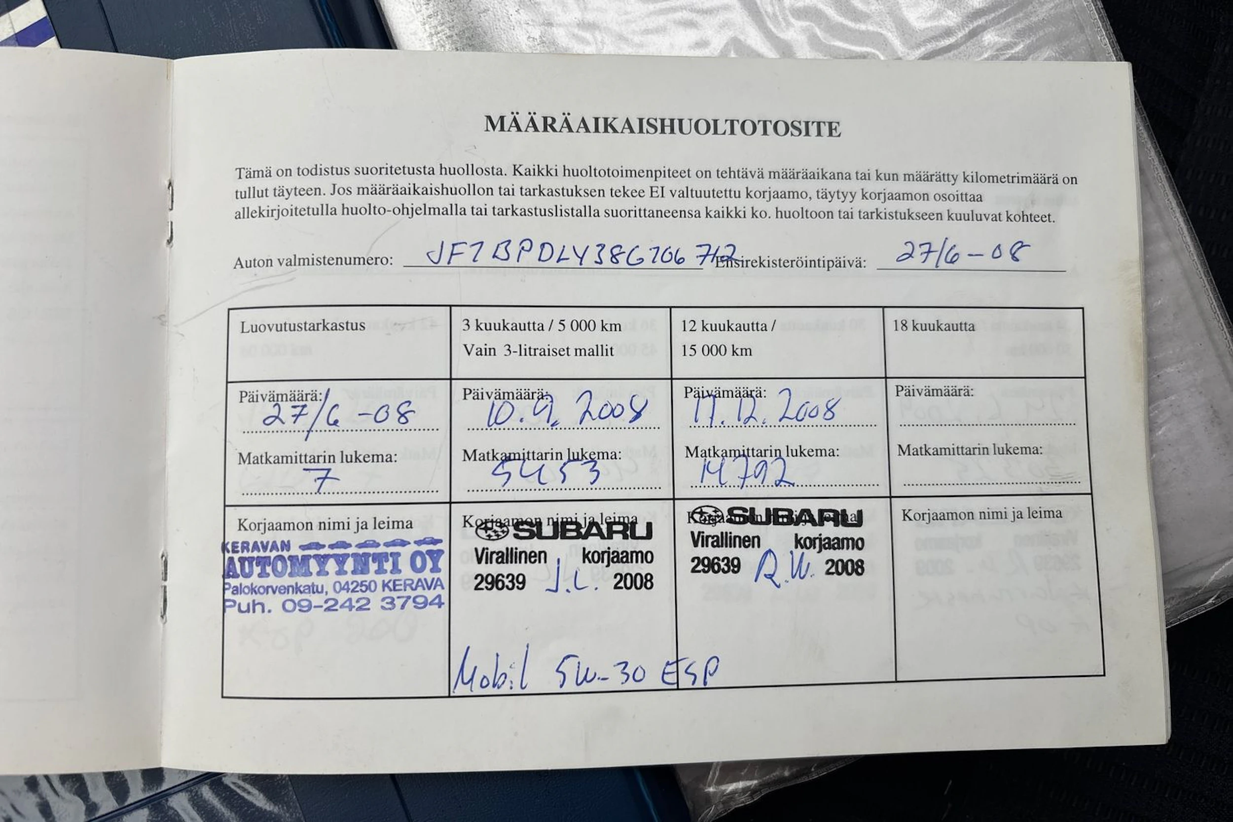 harmaa Subaru Legacy 2008 kuva 13.
