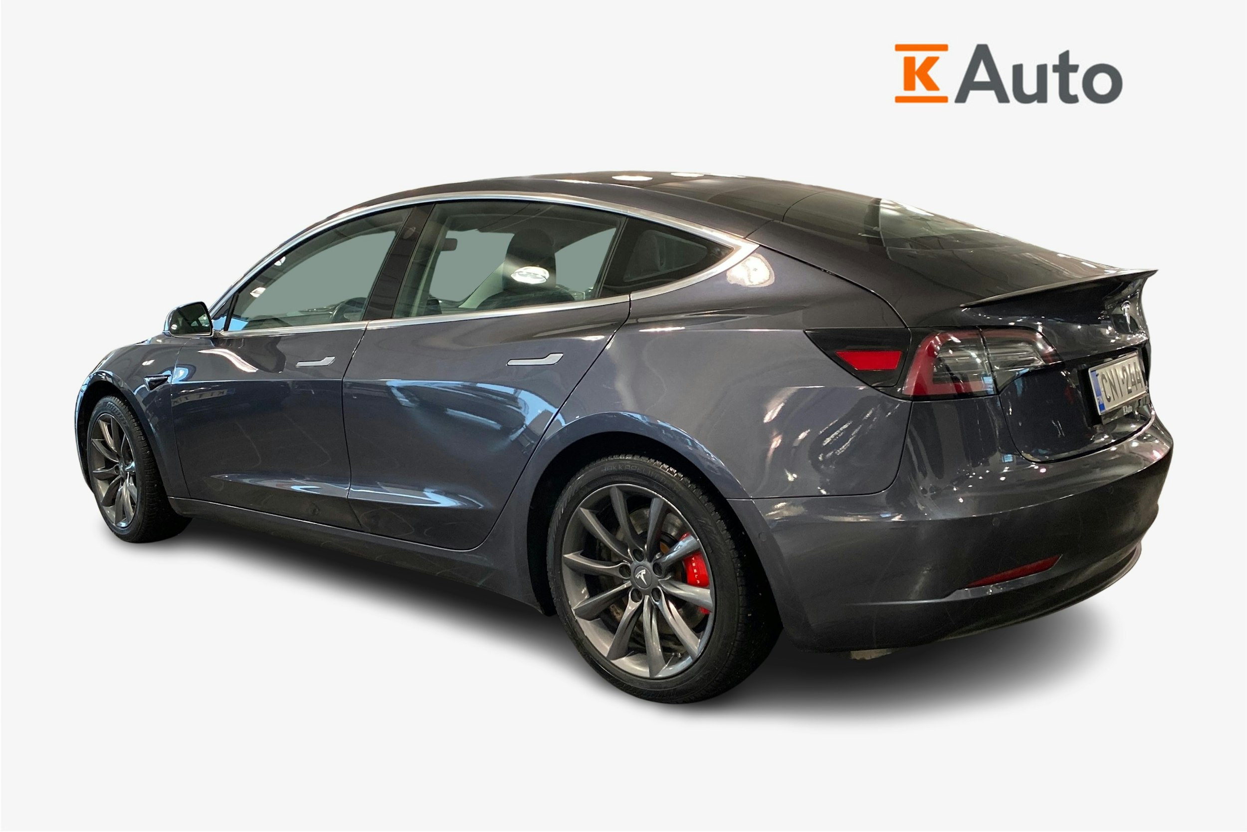 harmaa Tesla Model 3 2019 kuva 2.