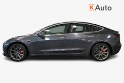 harmaa Tesla Model 3 2019 kuva 6.