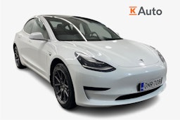 Valkoinen Tesla Model 3 2019 kuva 1.