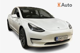 valkoinen Tesla Model 3 2019 kuva 1.