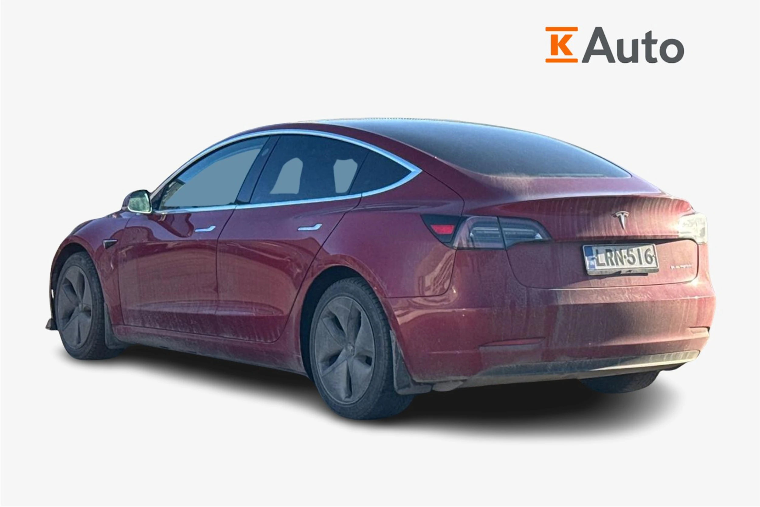punainen Tesla Model 3 2019 kuva 2.