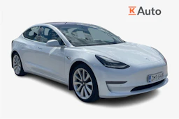 valkoinen Tesla Model 3 2019 kuva 1.