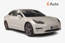 valkoinen Tesla Model 3 2020 kuva 1.