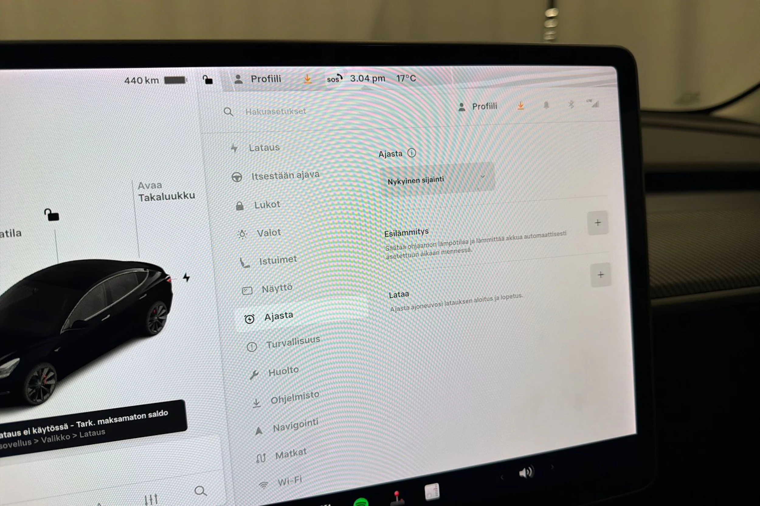 musta Tesla Model 3 2020 kuva 24.